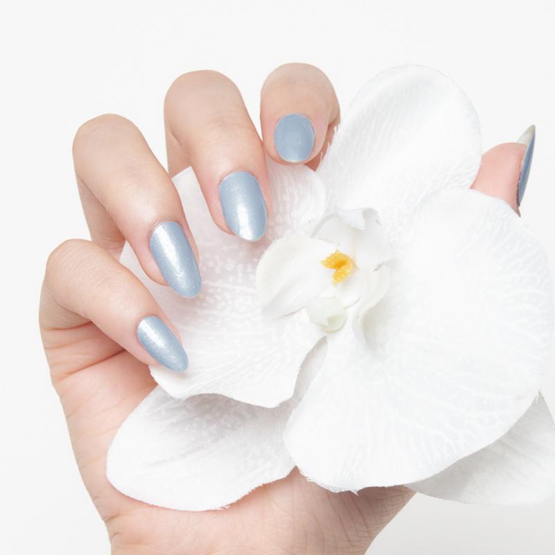 ネイルシール 貼るだけ 簡単 インココ マニキュア ワンカラー ブルー ラメ マニキュア ペディキュア ネイル シール セルフネイル フット | INCOCO | 12