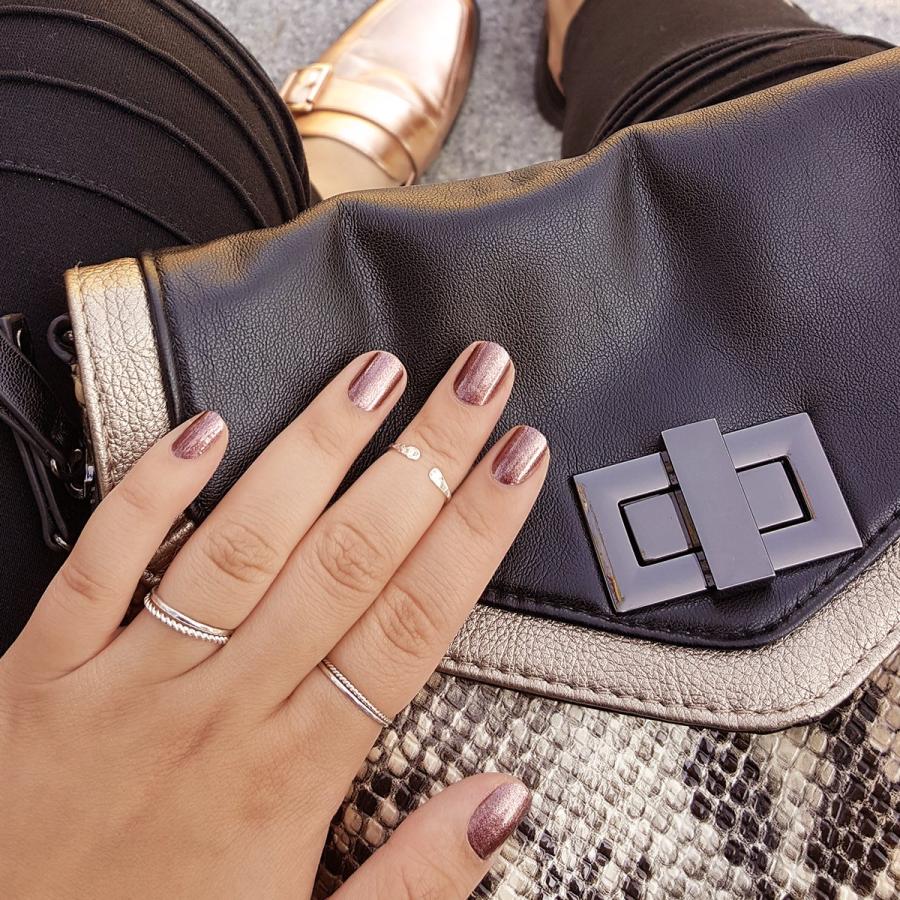 ネイルシール 貼るだけ 簡単 インココ マニキュア ワンカラー ブラウン ラメ マニキュア ペディキュア ネイル シール セルフネイル フット | INCOCO | 12