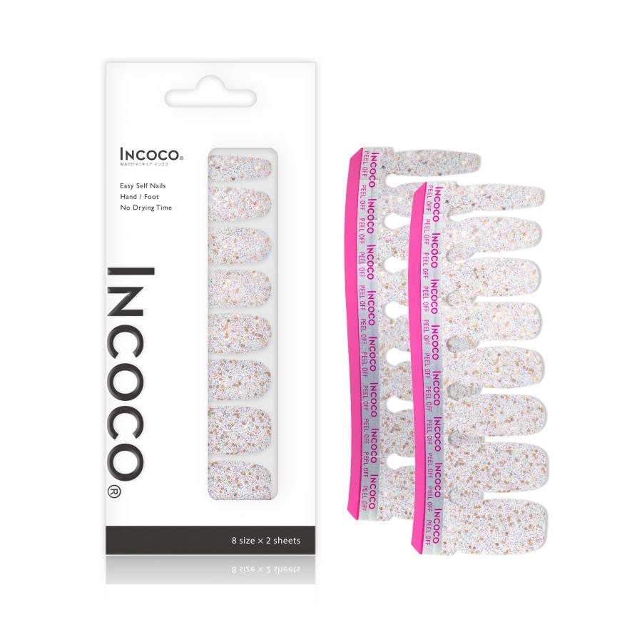 ネイルシール セット ジェルネイル風 インココ 貼るだけ 簡単 マニキュア 貼る ネイル ペディキュア INCOCO セルフ 足 キラキラ ポイント消化 | INCOCO | 13