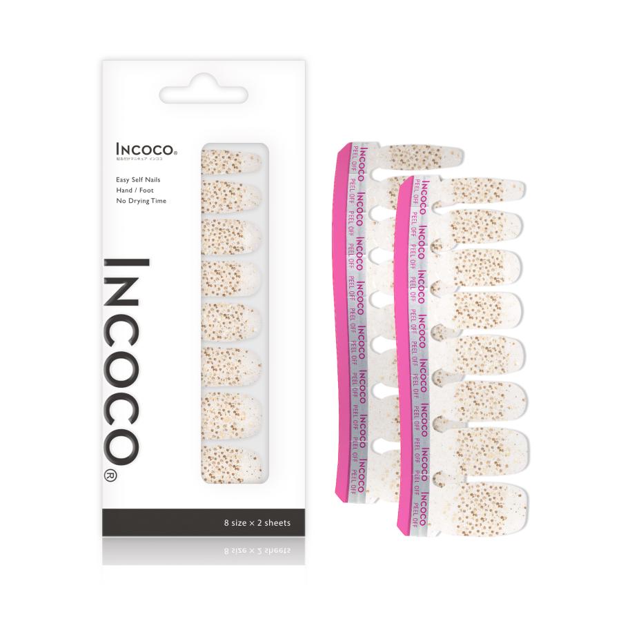ネイルシール セット  ジェルネイル風 インココ 貼るだけ 簡単 マニキュア 貼る ネイル ペディキュア INCOCO セルフ 足 キラキラ ポイント消化 爆買 超PayPay祭 | INCOCO | 10