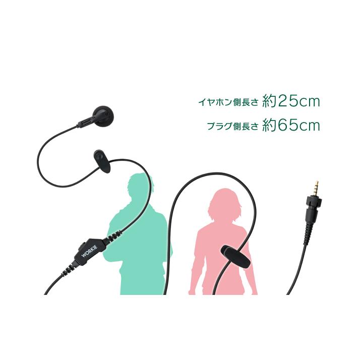 ワーキー ストレートイヤホンマイク ライト [ケンウッド用1