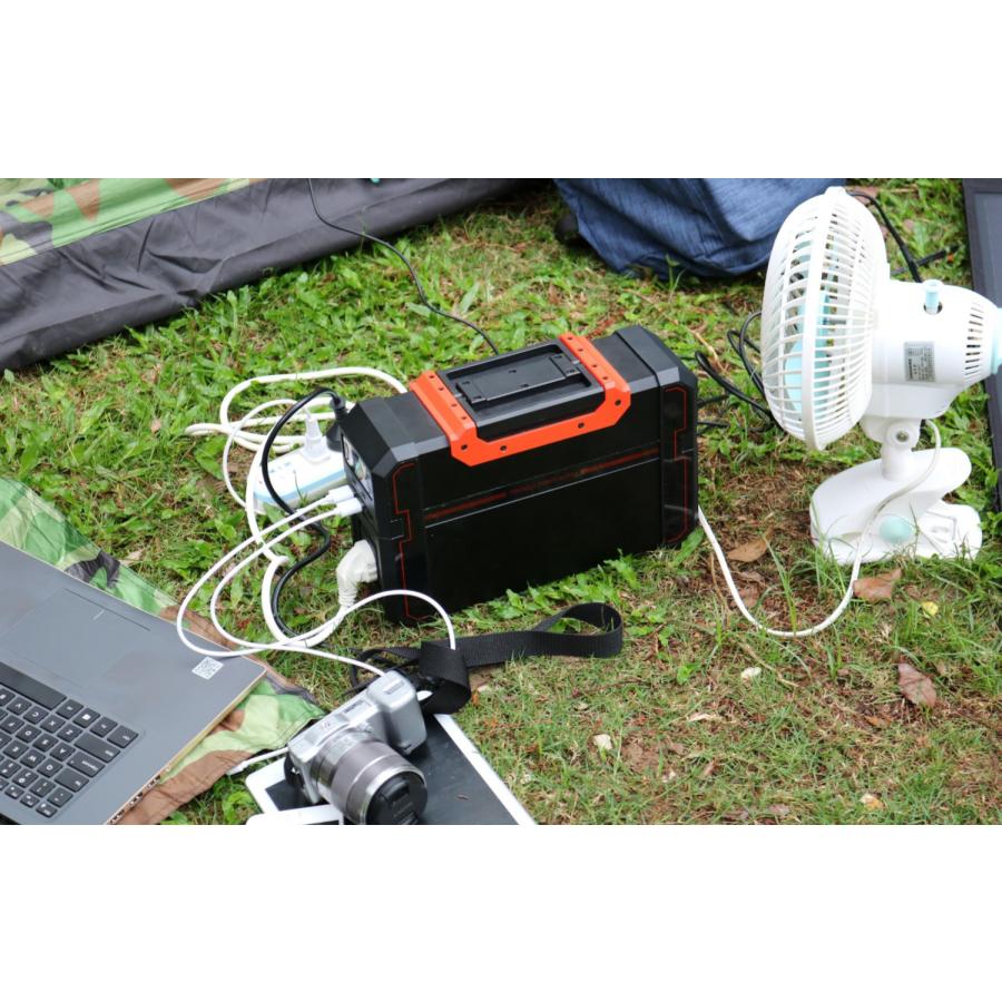 ポータブル電源 444Wh 大容量 高品質リチウムイオン電池 ソーラー発電式充電 非常用電源 防災グッズ キャンプ・車中泊・防災・家庭用に最適  日本語説明書付き_5