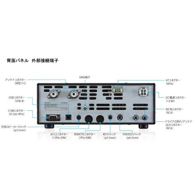 ケンウッド アマチュア無線 TS-590SG HF/50MHz帯 トランシーバー 出力