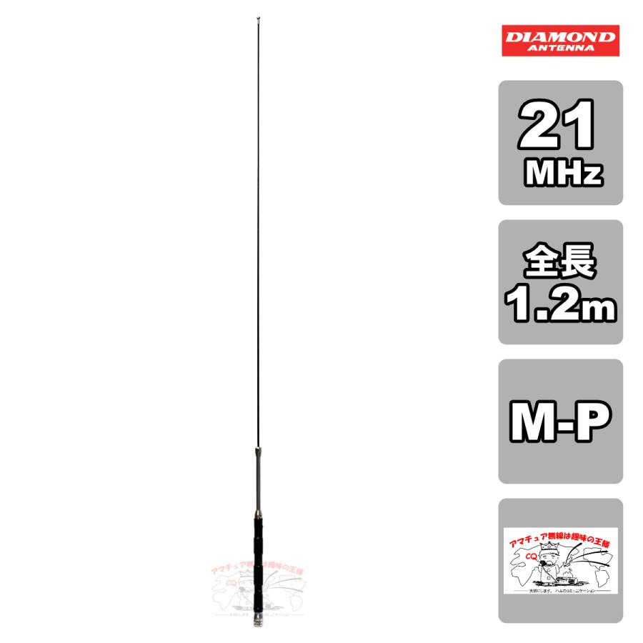 HF15FX ダイヤモンド 21MHz帯コンパクト高能率モービルアンテナ（2段ディストリビューテッド方式採用） | 第一電波工業