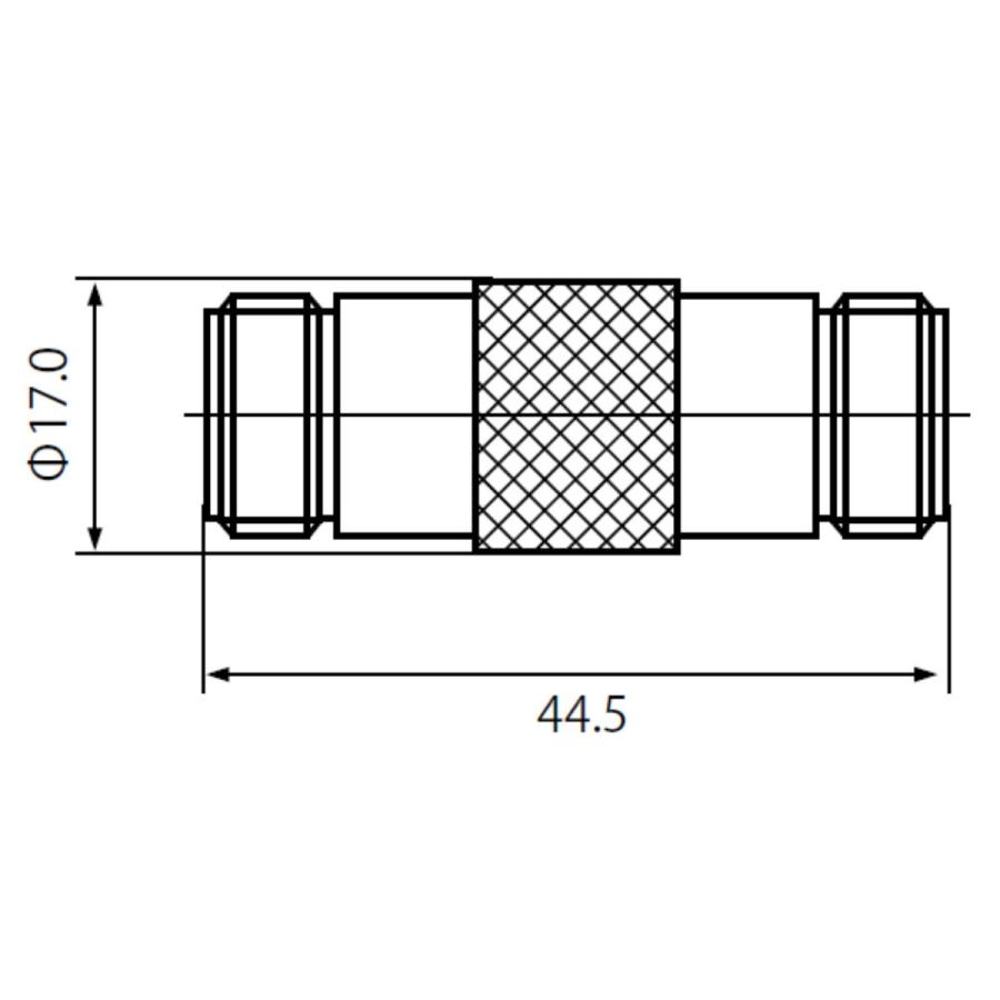 NA-JJ 中継コネクター 両端N-J型（メス）（処理Ni） |  | 04