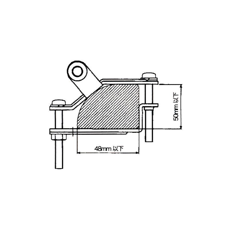 KLR ダイヤモンド K9000電動基台用ルーフレール用取付金具 | 第一電波工業 | 04