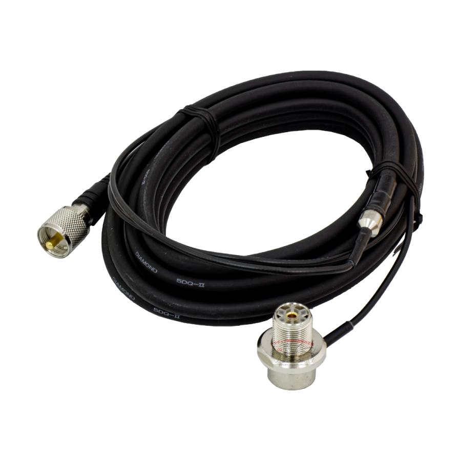 M510R ダイヤモンド 車載用ジョイントケーブルセット 1.5D 1m+5D 4m 全長5m | 第一電波工業 | 01