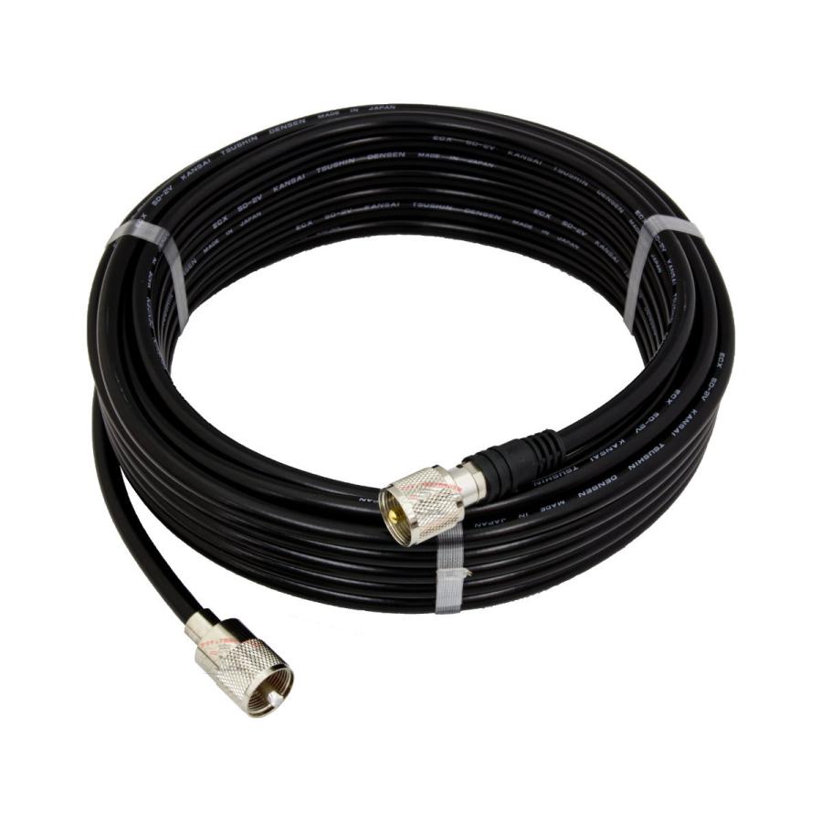 5D10MB ダイヤモンド 固定局用同軸ケーブルセット(5D-2V) 全長10m MP-MP(脱着式)コネクター付き | 第一電波工業 | 01