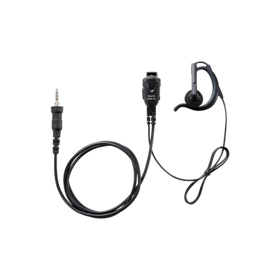 SSM-59ASA スタンダードホライゾン 小型タイピンマイク＆イヤホン（耳かけ式オープンエアー型） | 八重洲無線 | 01