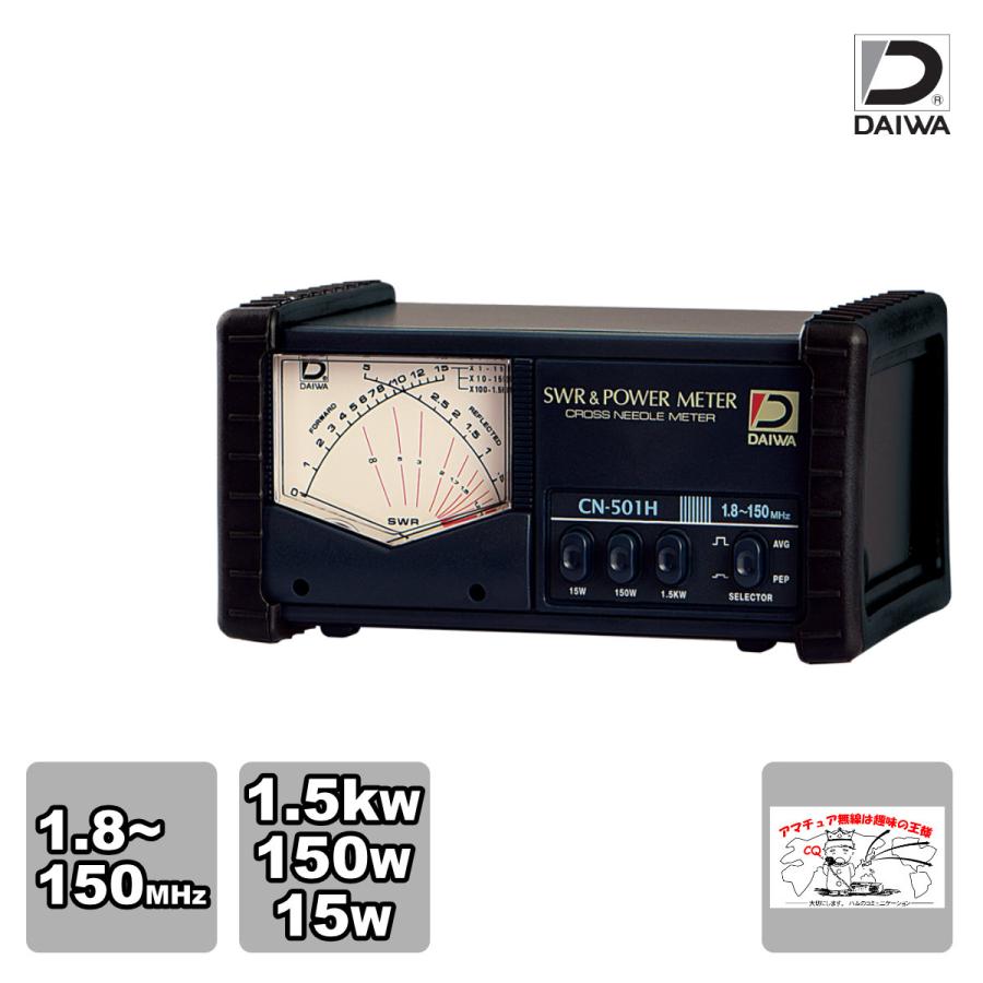 CN-501H ダイワインダストリ クロスニードルSWR&パワー計 1.8-150MHz | 