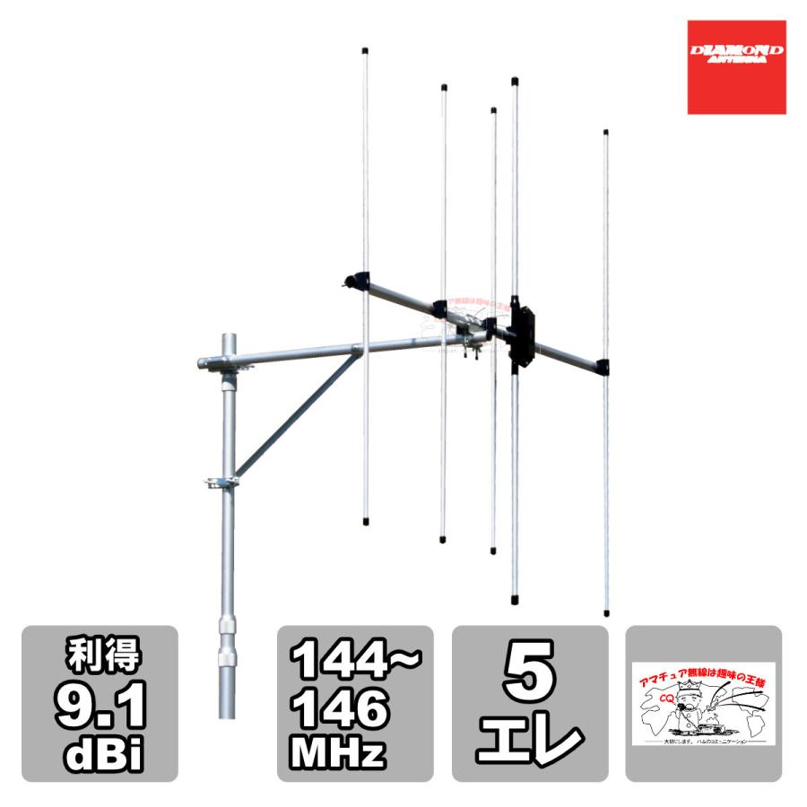 A144S5R2 ダイヤモンド 通信用ビームアンテナ144MHz 5エレ シングル | 第一電波工業