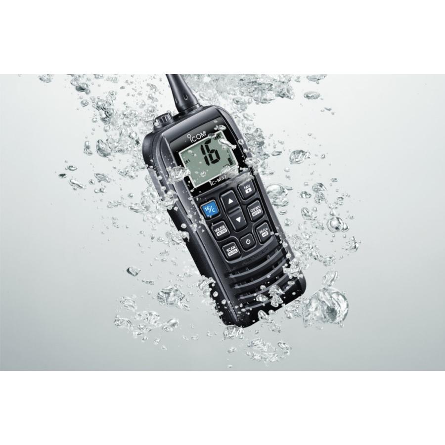 トランシーバー IC-M37J アイコム 国際VHFトランシーバー（携帯型/5W）水に浮いて光る無線機 | ICOM | 05