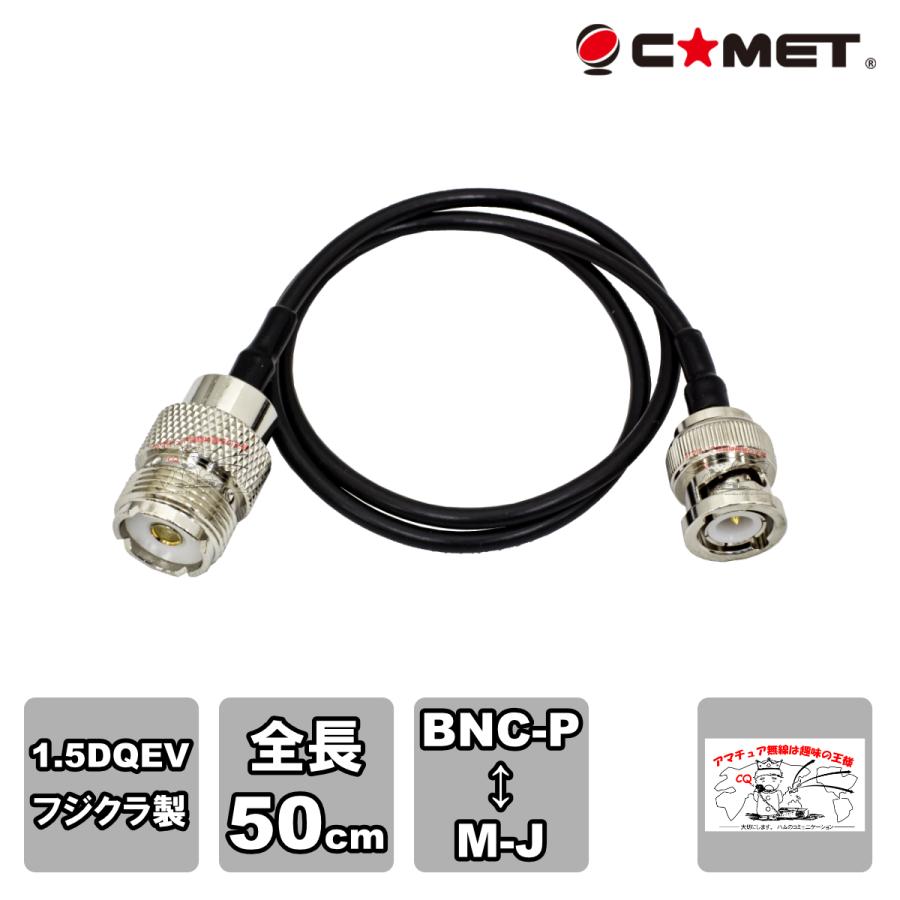 HM05 コメット BNCP-MJ 変換ケーブル フジクラ1.5D-QEV 50cm HM-05 | COMET（無線）