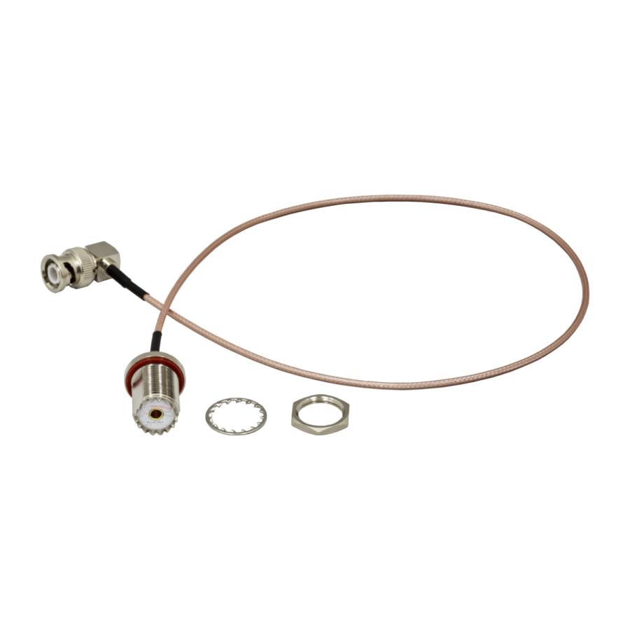 HM-05L コメット BNC-M型変換ケーブル 50cm 数量限定 BNCJ-SMAP変換コネクター同梱 IC-705に最適 | COMET（無線） | 02