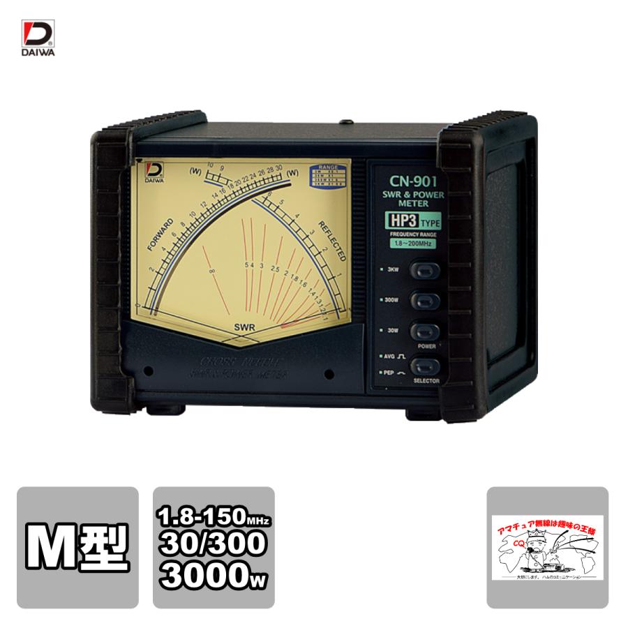 CN-901HP3 ダイワインダストリ クロスニードルSWR&パワー計 1.8-200MHz 最大3000W | 
