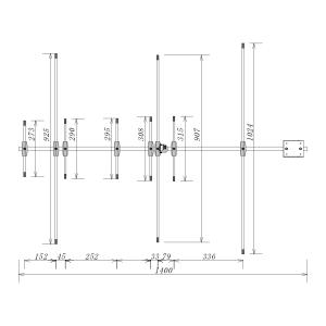 A1430S8 ダイヤモンド 144/430MHz帯デュアルバンド8素子ビームアンテナ | 第一電波工業 | 04