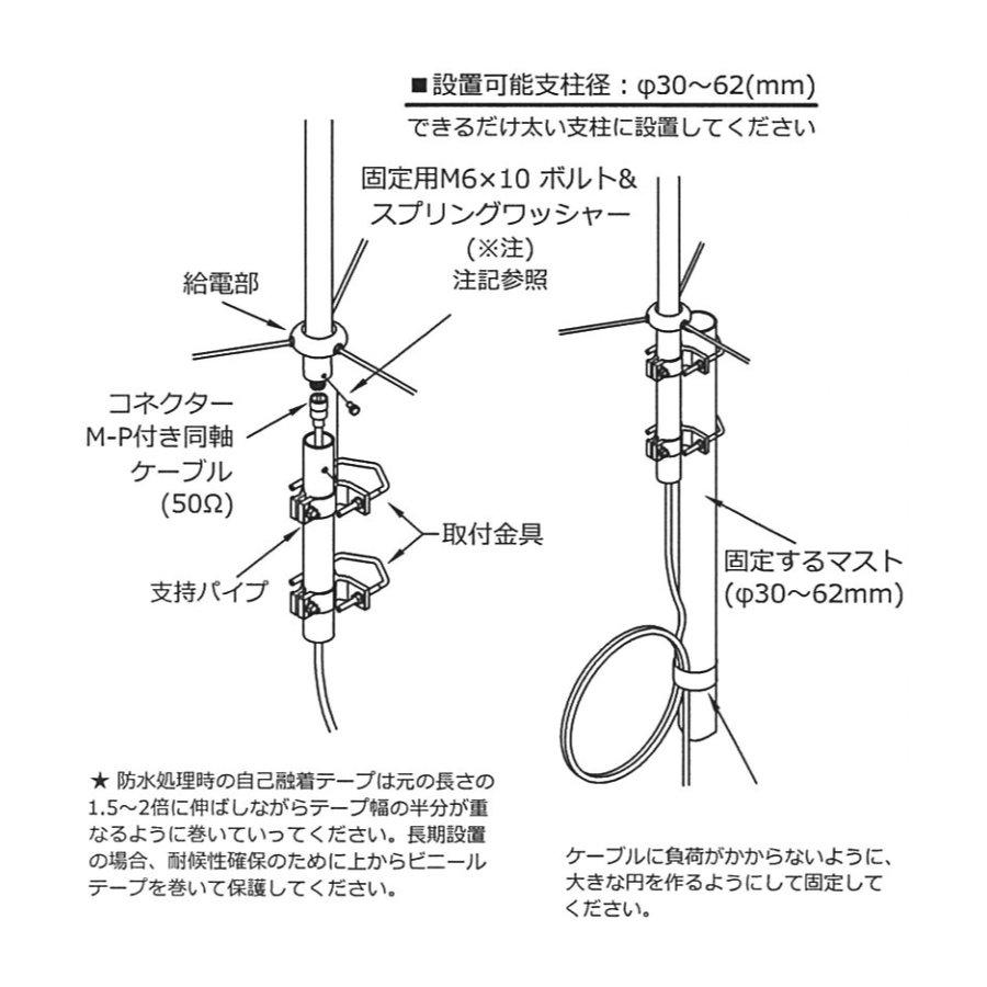 GP-351 コメット 351MHz帯 97チャンネル対応 デジタル簡易無線登録局用 5/8λ 3段GPアンテナ | COMET（無線） | 05