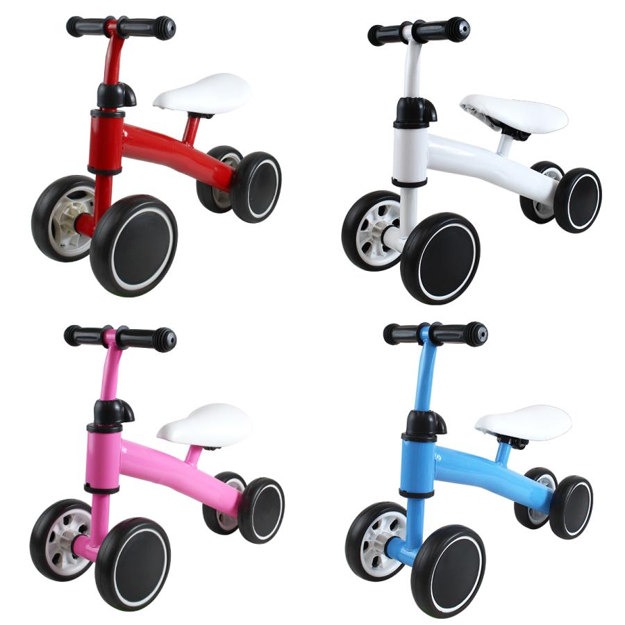 1歳-4歳 子供用 キッズバイク 4輪 ペダルなし 室内/屋外 兼用 青