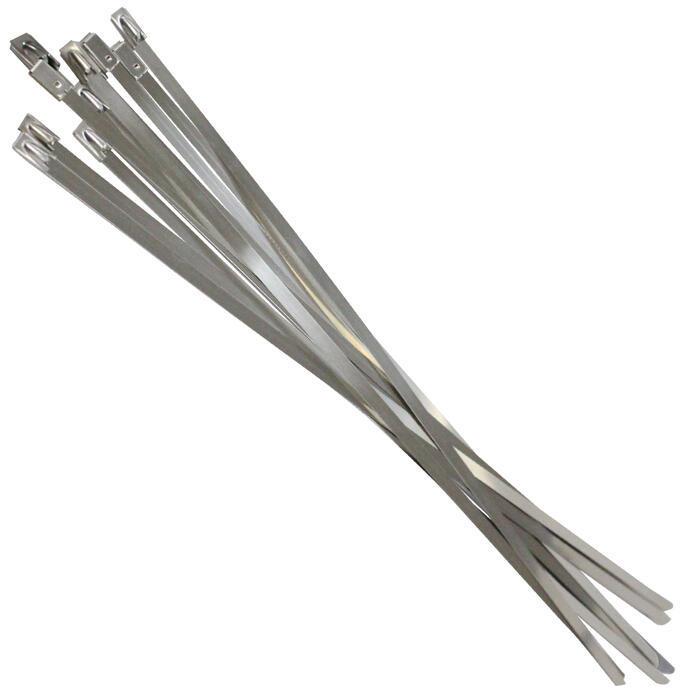 10本『幅4.6mm 200mm/20cm』耐熱 耐腐食 結束バンド ステンレス
