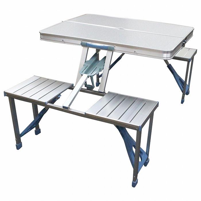 バーベキュー テーブル チェア アルミテーブル椅子 ベンチセット 軽量 折り畳み Amazon.co.jp: JPYiZren アウトドア テーブル チェア 7点セット