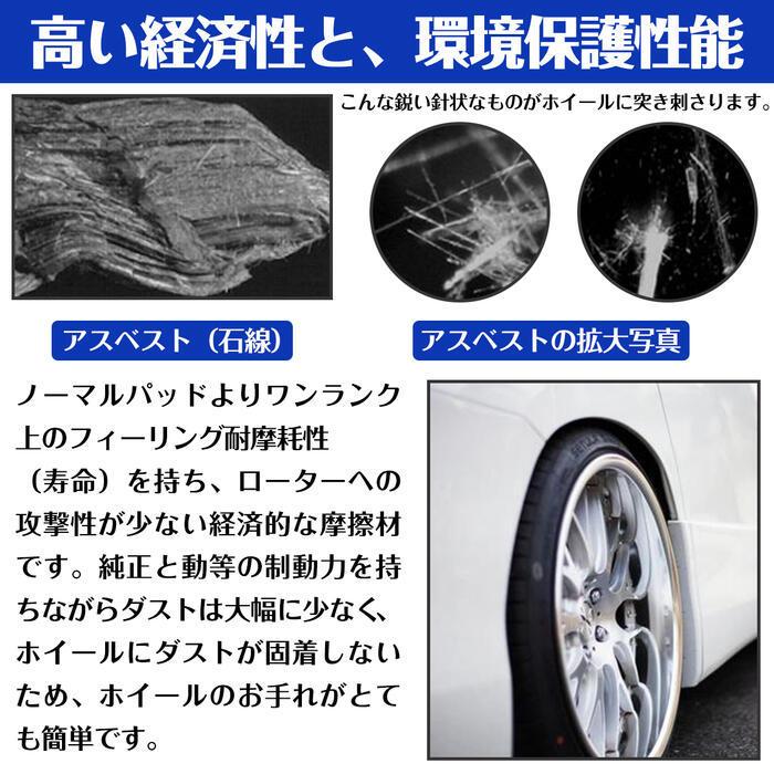 ブレーキパッド アルファード ヴェルファイア リア ANH20W ANH25W ブレーキパッド アルファード ヴェルファイア リア ANH20W ANH25W