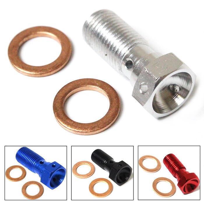 1個 アルミ バンジョー シングルボルト ねじ山m10 P1 00 1個 ワッシャー 2