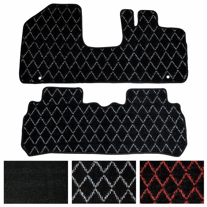 ハスラー MR31S MR41S AT車 CVT フロント リア 2PCS 無地 フロアマット 2点 セット 運転席 助手席 後部座席 カラー全３色 | ハスラー