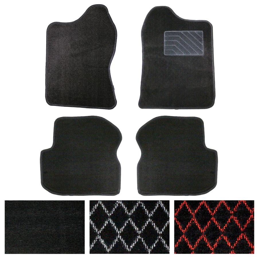 ジムニー 専用設計 JB23W MT用 平成10年以降 JB33/43 シエラ 4PCS 黒 