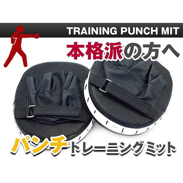 パンチミット トレーニング ボクシング 空手 格闘技 ムエタイ キック ミット 打ち 練習 筋トレ スパーリング カラー 黒 / 赤 |  | 03