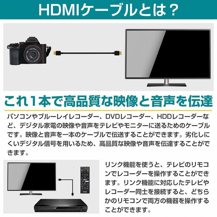 [ 0.5m ] HDMIケーブル 3D対応/金メッキ仕様 ハイスピード 1.4規格 50cm テレビ パソコン モニター フルハイビジョン イーサーネット対応｜increase-gi｜04