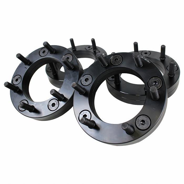 1台分 4枚セット 変換 スペーサー 5穴 → 6穴 厚さ30mm PCD 139.7 M12