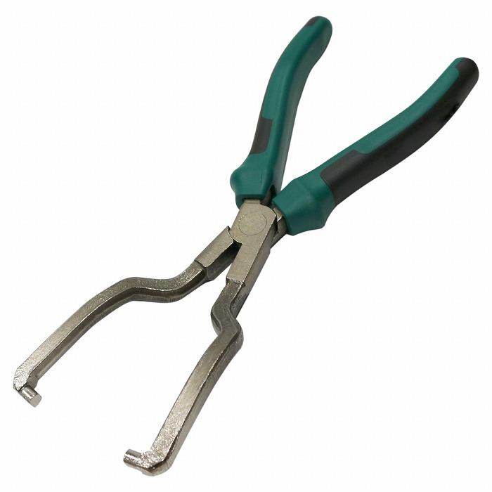 燃料ホースプライヤー ベント形状 カプラー ホース コネクター 外し リムーバー プライヤー 修理 工具 ツール 燃料パイプ | 