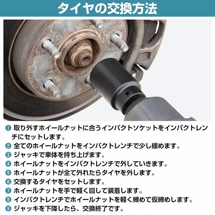 インパクトさま専用 12.7sqインパクトレンチ用ハブナットソケット セット KTC ハブ関連工具