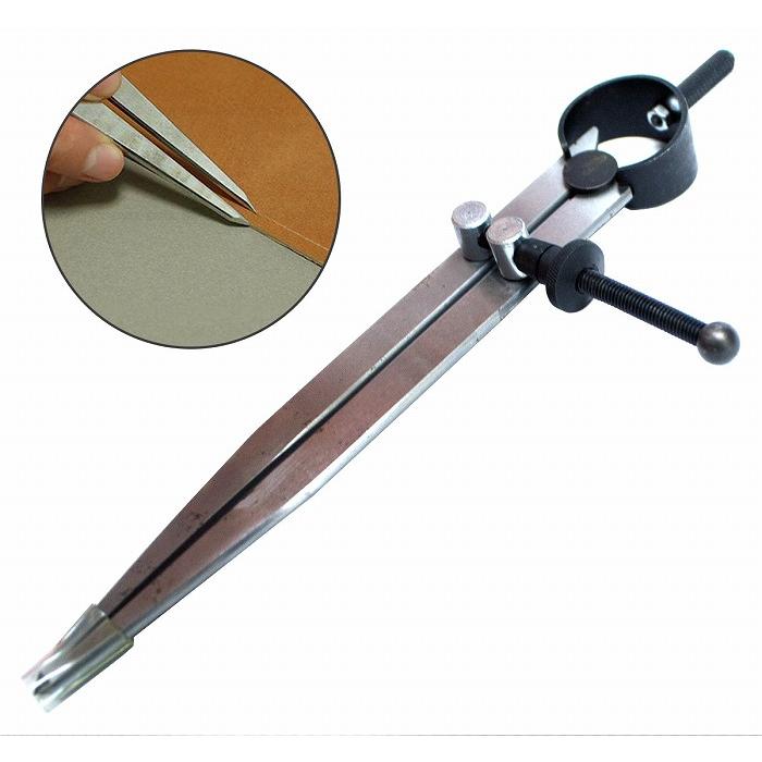 ディバイダー ネジコンパス レザークラフト 革 加工 道具 革工芸 革
