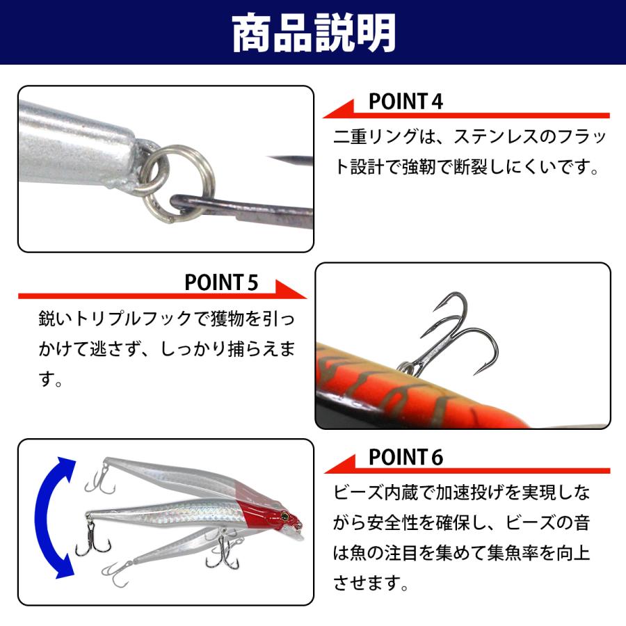 ルアー フローティングミノー 5個セット フィッシング ルアー
