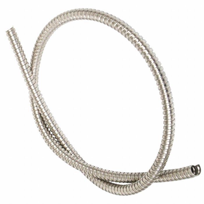 コルゲートチューブ 内径10mm 10φ 長さ 2000mm 200cm 2m ブレーキ ホース 配線 コード カスタム カバー バイク 銀 シルバー | 