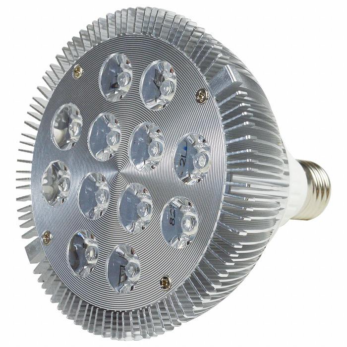 【青6/赤2/紫外線4】24W(2W×12) 電球 E26 口金 水槽 用 照明 植物育成 スポット ライト 12LED アクアリウム 電球 水草 | 