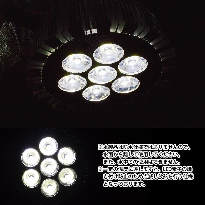 水槽 用 スポット ライト 14W 電球 7LED 白7灯 口金 E26 アクアリウム 電球 照明 植物育成 水草 サンゴ 熱帯魚 観賞魚 |  | 03