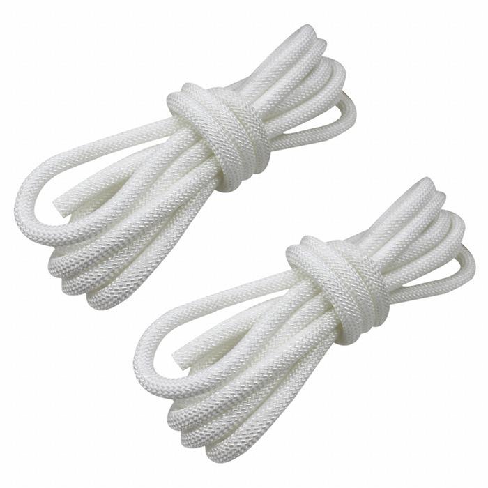 24打 10mm 5ｍ 2本セット 計10m 係留ロープ フェンダーロープ ダブルブレイド 白/ホワイト マリン ロープ 船 係船  10ミリ | 