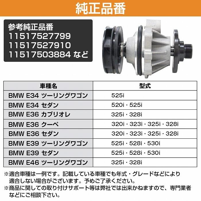 ウォーターポンプ BMW X3(E83) SAV 2.5i 3.0i 11517527799 11517527910