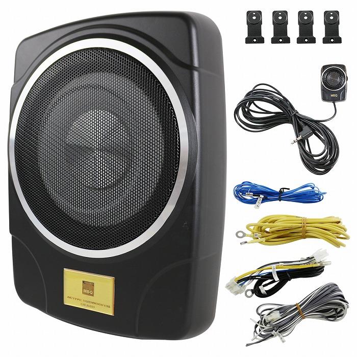 薄型 サブウーファー 300W 重低音 チューンナップウーファー 25cm 