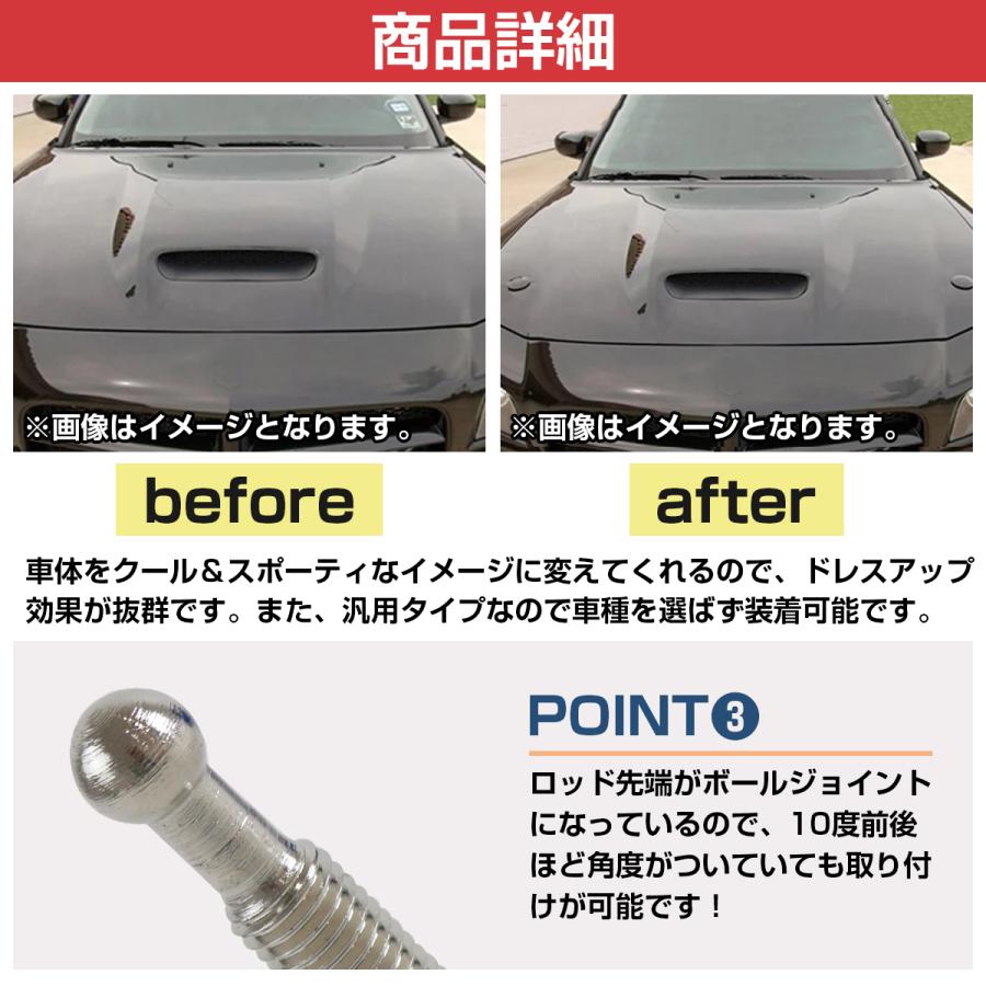 2個 セット 汎用 プッシュ式 ボンネットピン 黒/ブラック 丸型