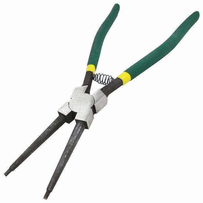 穴用 ロング 全長330mm 先端 ストレート スナップリング プライヤー