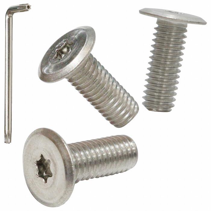 ナンバーボルト 盗難防止 スバル マツダ ホンダ トヨタ 日産 ニッサン スズキ ダイハツ 三菱 ミツビシ 薄型 取付 ネジ 極低頭 3本セット | 