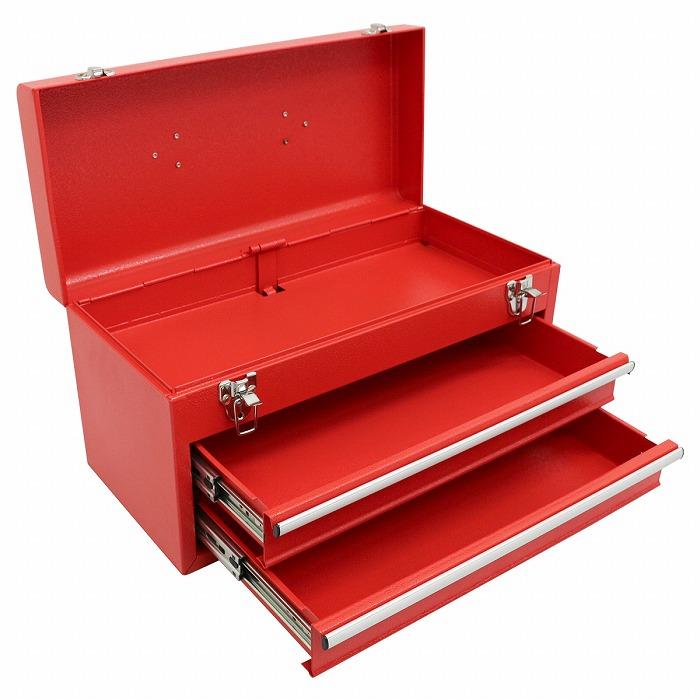 工具箱 ツールボックス スチール 2段 引き出し 48cm 480×220×245mm