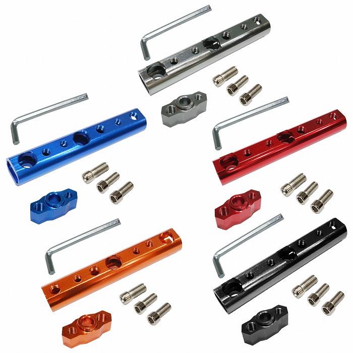 バイク ロング クランプバー ミラー ネジ 取付け スマホホルダー