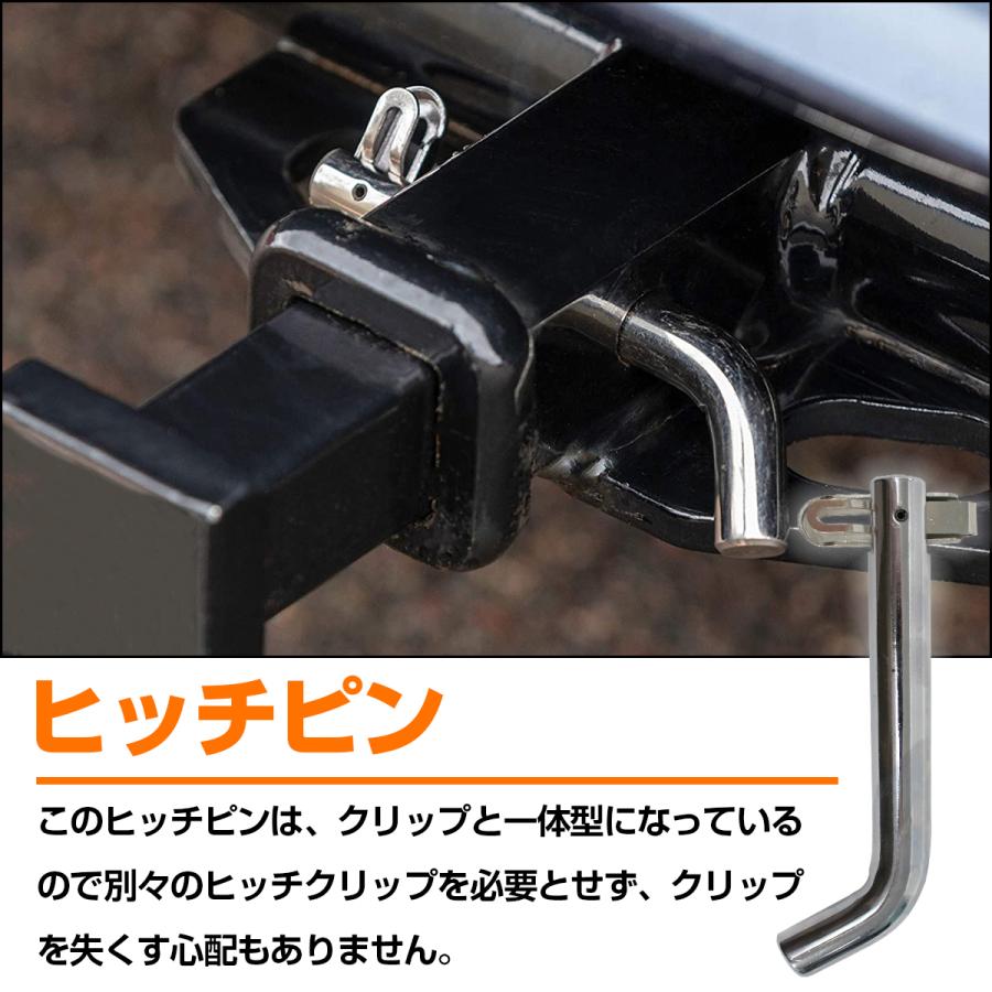 ヒッチピン 2インチ 50mm 5cm 角 レシーバー用 5/8インチ 16mm ピン