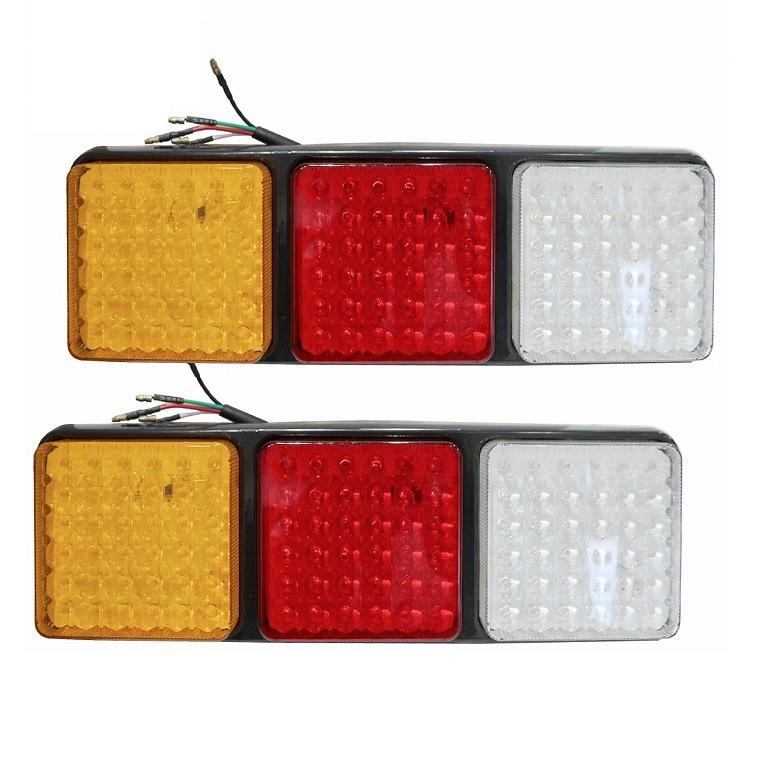 左右のトラックのテールライト 汎用 トレーラー LED テールランプ 24V ウインカー テール 左右セット