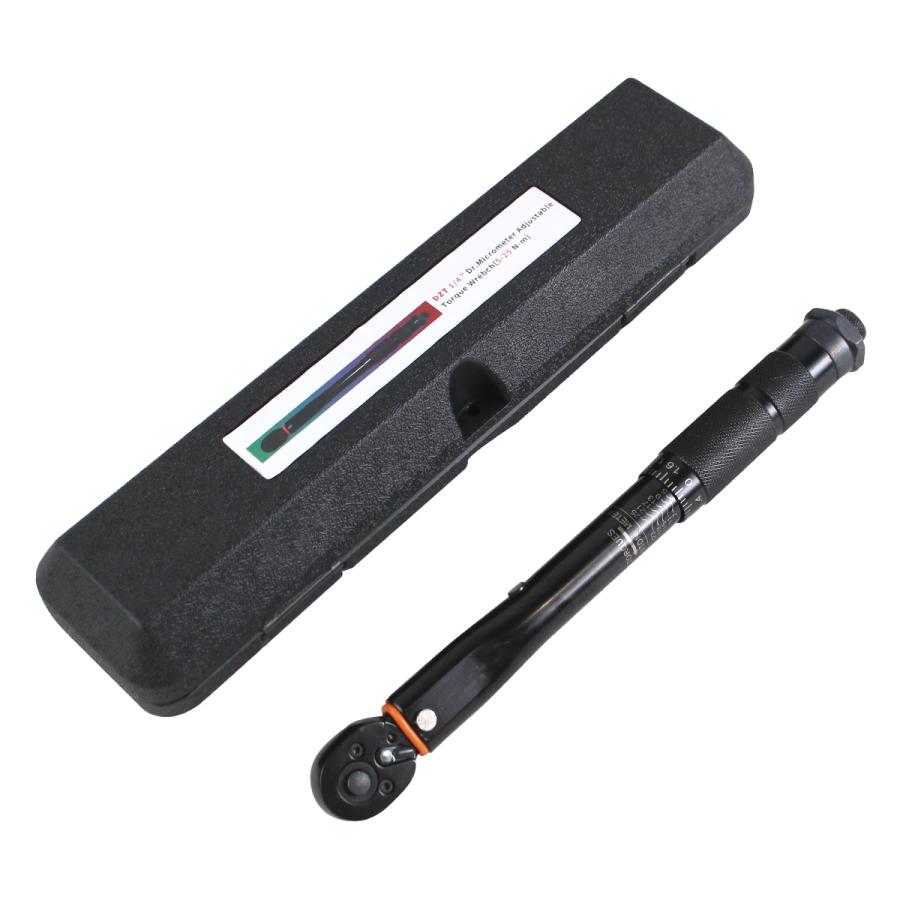 5-25Nm トルクレンチ セット 1/4インチ(6.35mm) 車 バイク 点検 修理