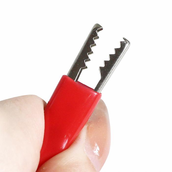 L 大サイズ 57mm』10個セット ワニ口 クリップ 検電 電気テスト